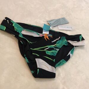 NWT Coastal Blue Tropic Print Bikini Bottoms - XS